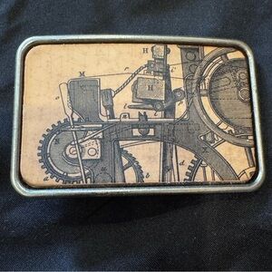 Belt Buckle Western Steampunk Science Guy